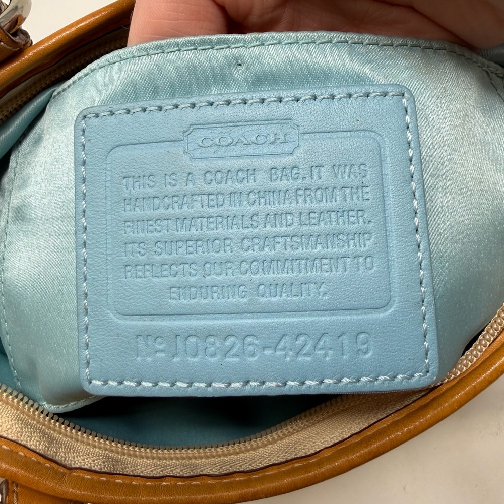 Coach Y2K Leah Opt Art Coated Canvas C Black & White Mini Bag - Picture 11 of 11